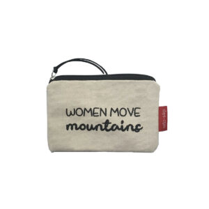 Münztasche/ kleines Täschchen -Women move mountains-, natur von hello-bags