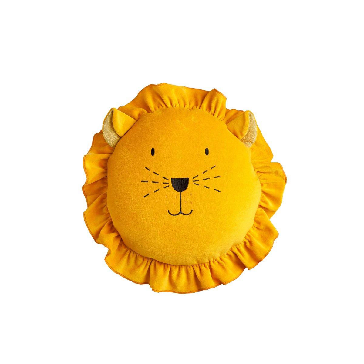 Kissen Löwe aus Samt, 35cm von WIGIWAMA