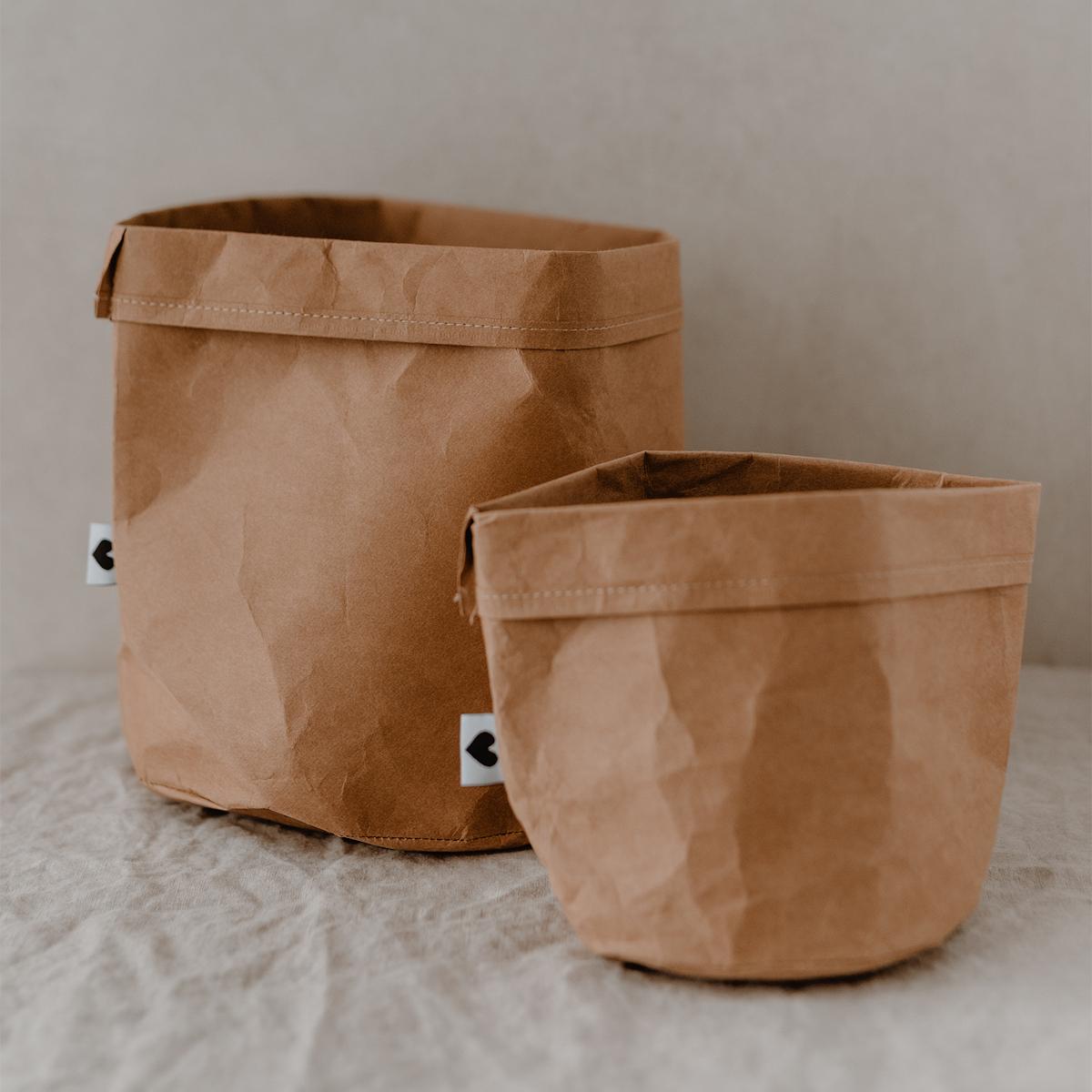EULENSCHNITT Paperbags, natur im 2er Set